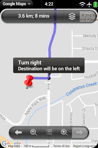 Google Maps WebOS 2