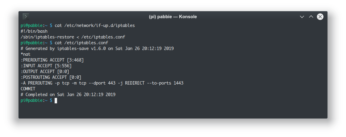 IPtables rule